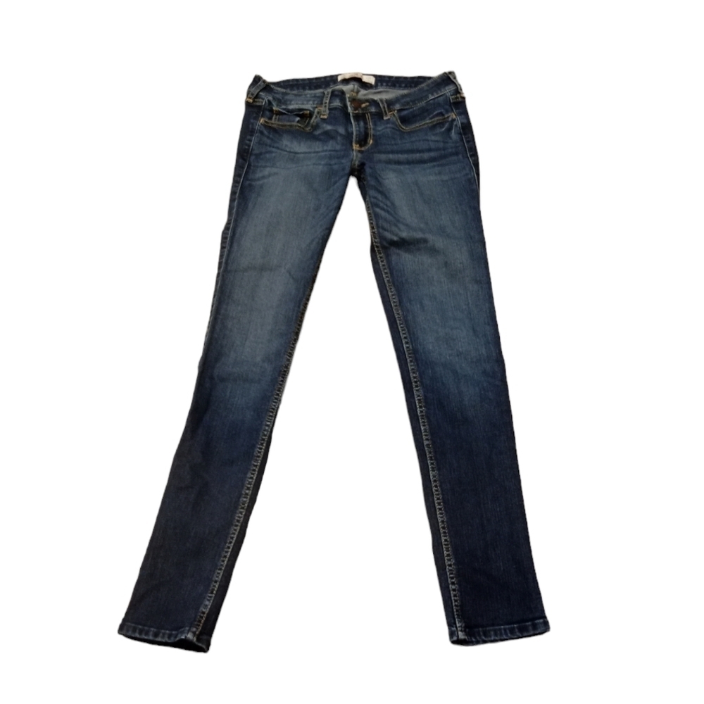 Hollister Blue Baddie Dark Academia Y2K Denim Skinny Jeans Size 3